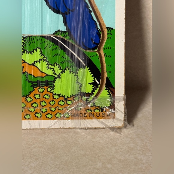 Vtg Playskool 10 PIECES Wood Puzzle SUPER GROVER 315-27 Sesame Street Muppets - Picture 4 of 7